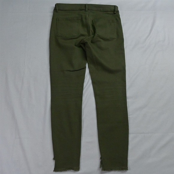 DL1961 26 Margaux Raw Hem Instasculpt Ankle Skinny Green Stretch Denim Jeans - Picture 7 of 7